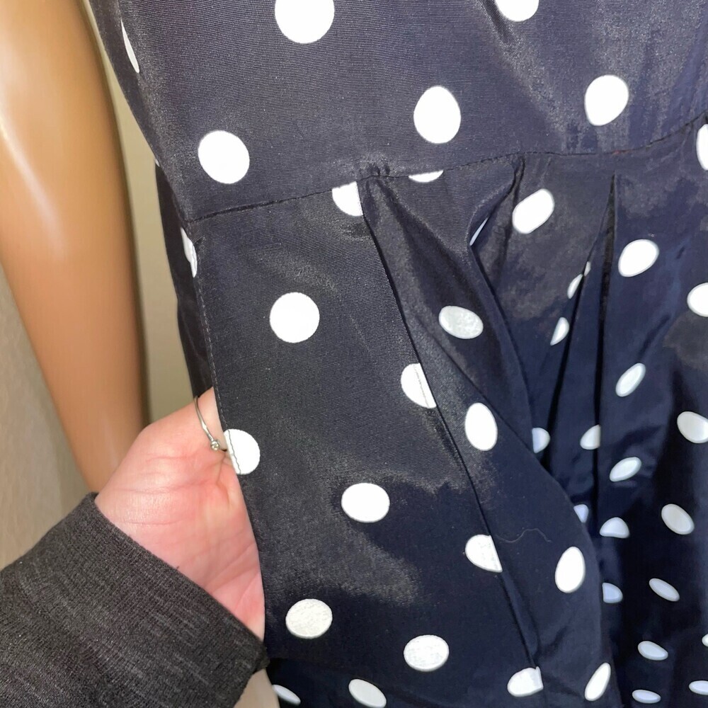 Vintage Petite Sophisticate romper polka dot one piece pockets jumpsuit SZ 4 - Picture 4 of 12